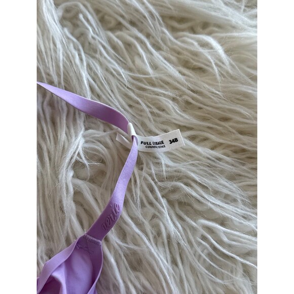 Aerie Smoothez Mesh Full Coverage Unlined Bra 34B Lavender Purple - Picture 9 of 10